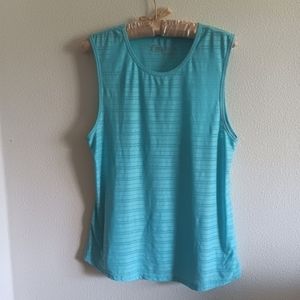 ZYIA Active Sky Luxe Muscle Tank light blue women's medium